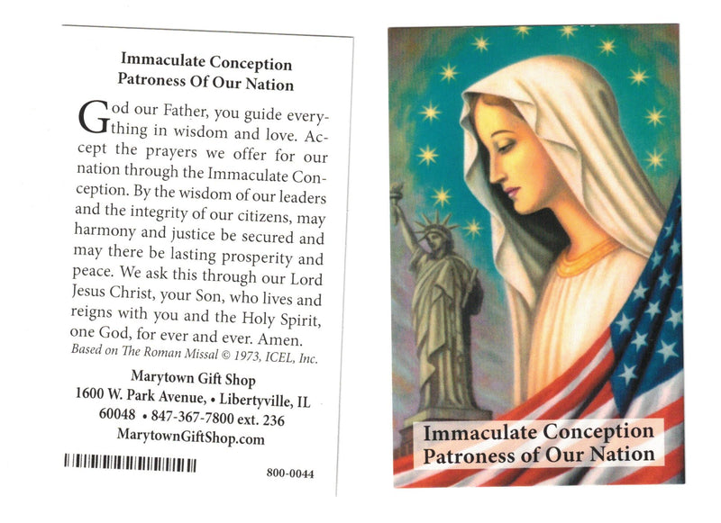 LADY OF LIBERTY PRAYER CARD