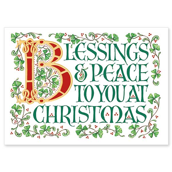 18CT BLESSING & PEACE IRISH