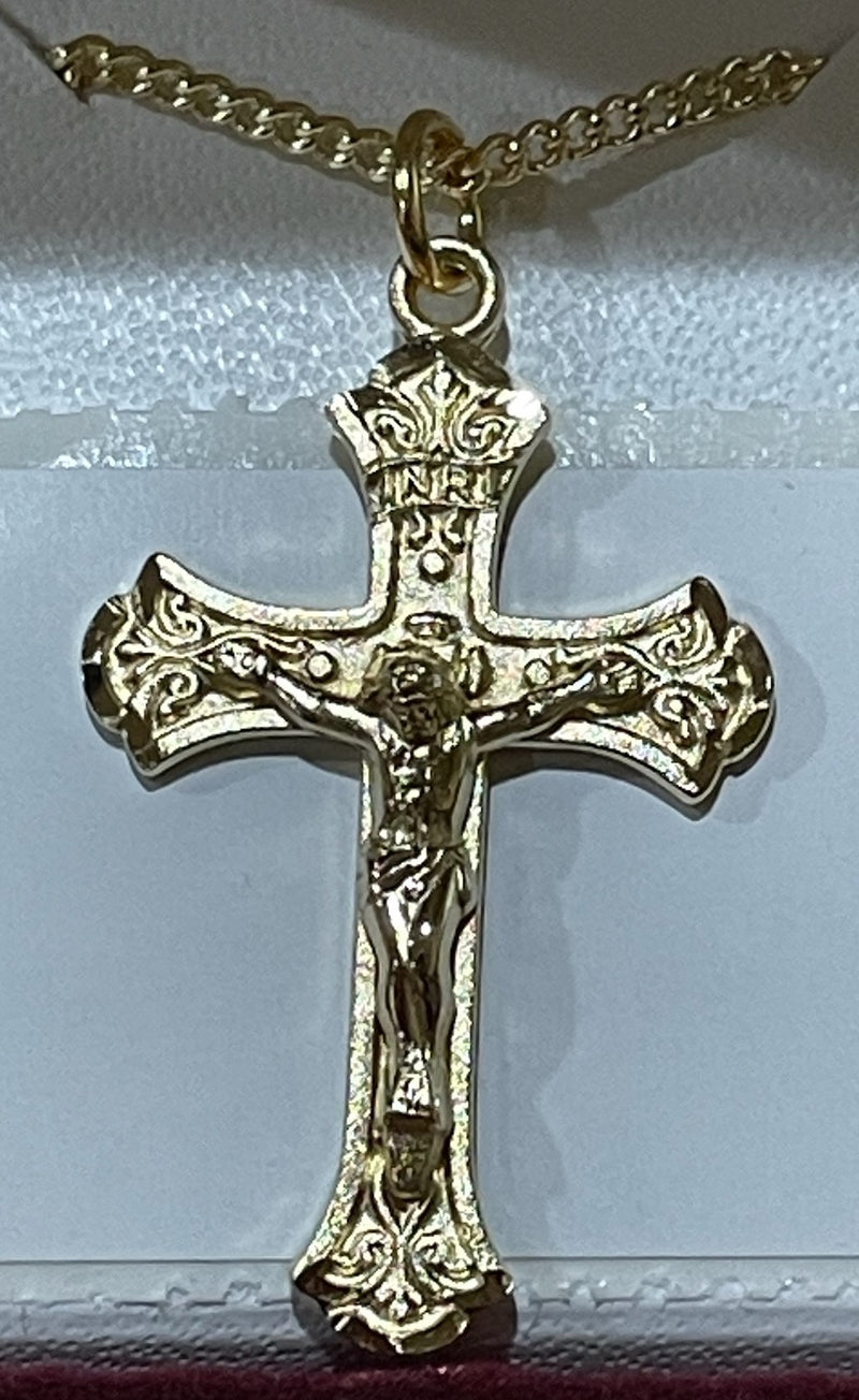GS ORNATE ENDS CRUCIFIX 18"CH