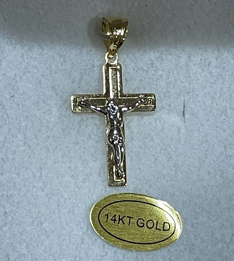 14KT YELLOW GOLD CRUCIFIX