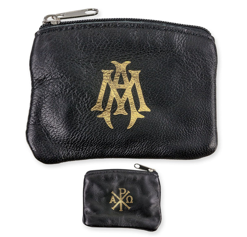 PRIEST ROSARY CS SHEEPSKIN BK