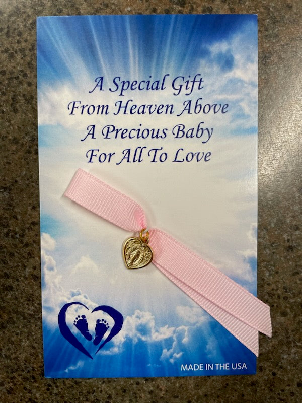 PK RIBBON W/MIRAC "ITS A GIRL"