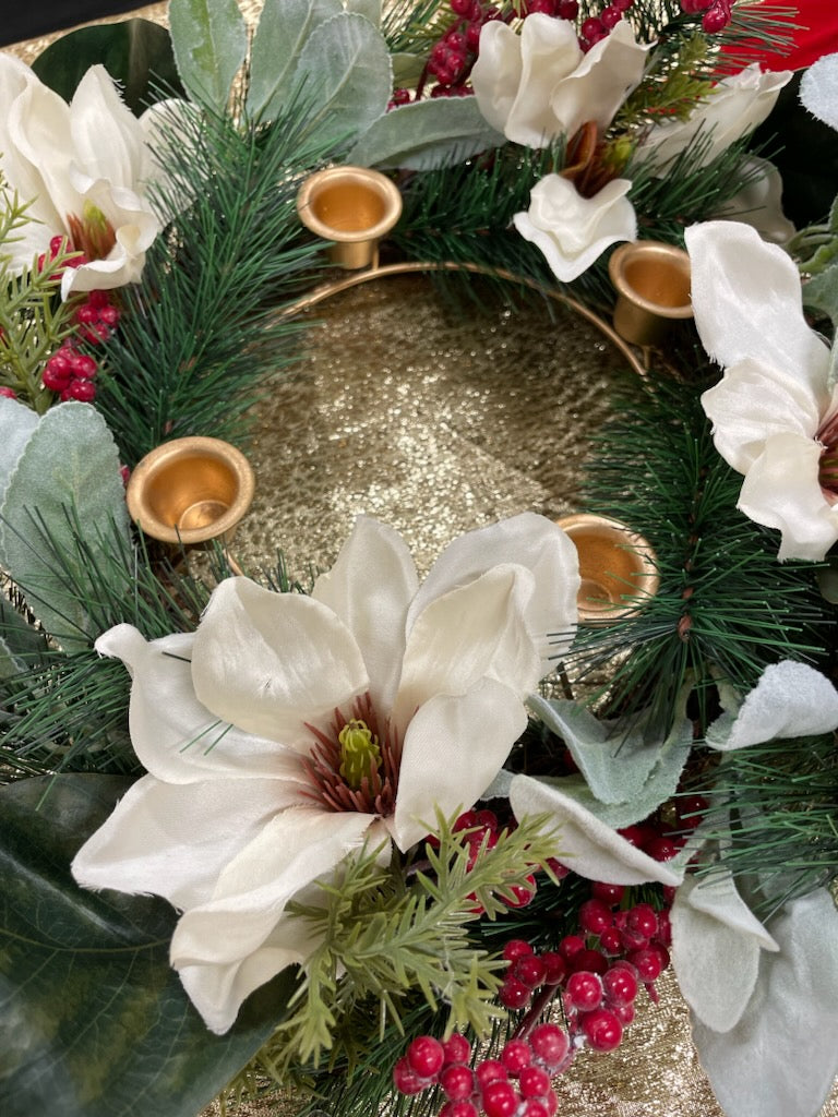 MAGNOLIA ADVENT WREATH
