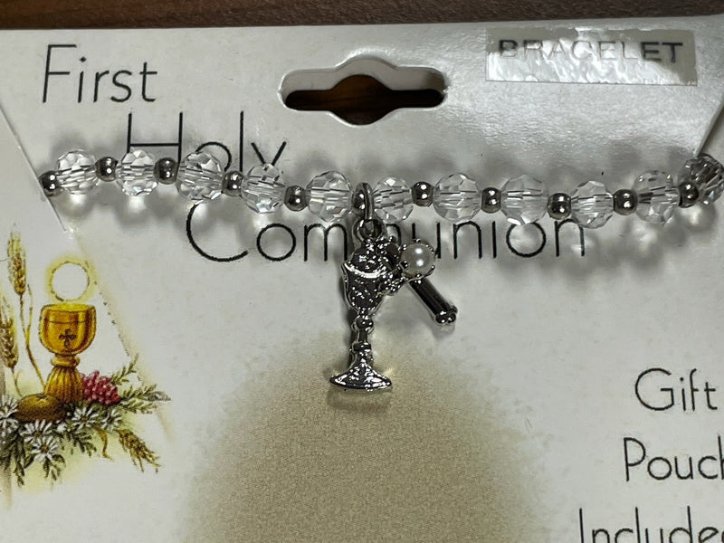 CRYSTAL BEAD BRCLT LACE POUCH