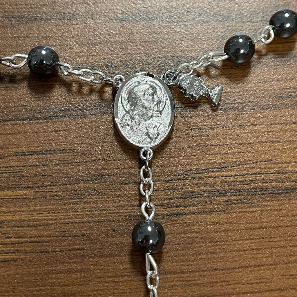 HEMATITE COMMUNION ROSARY