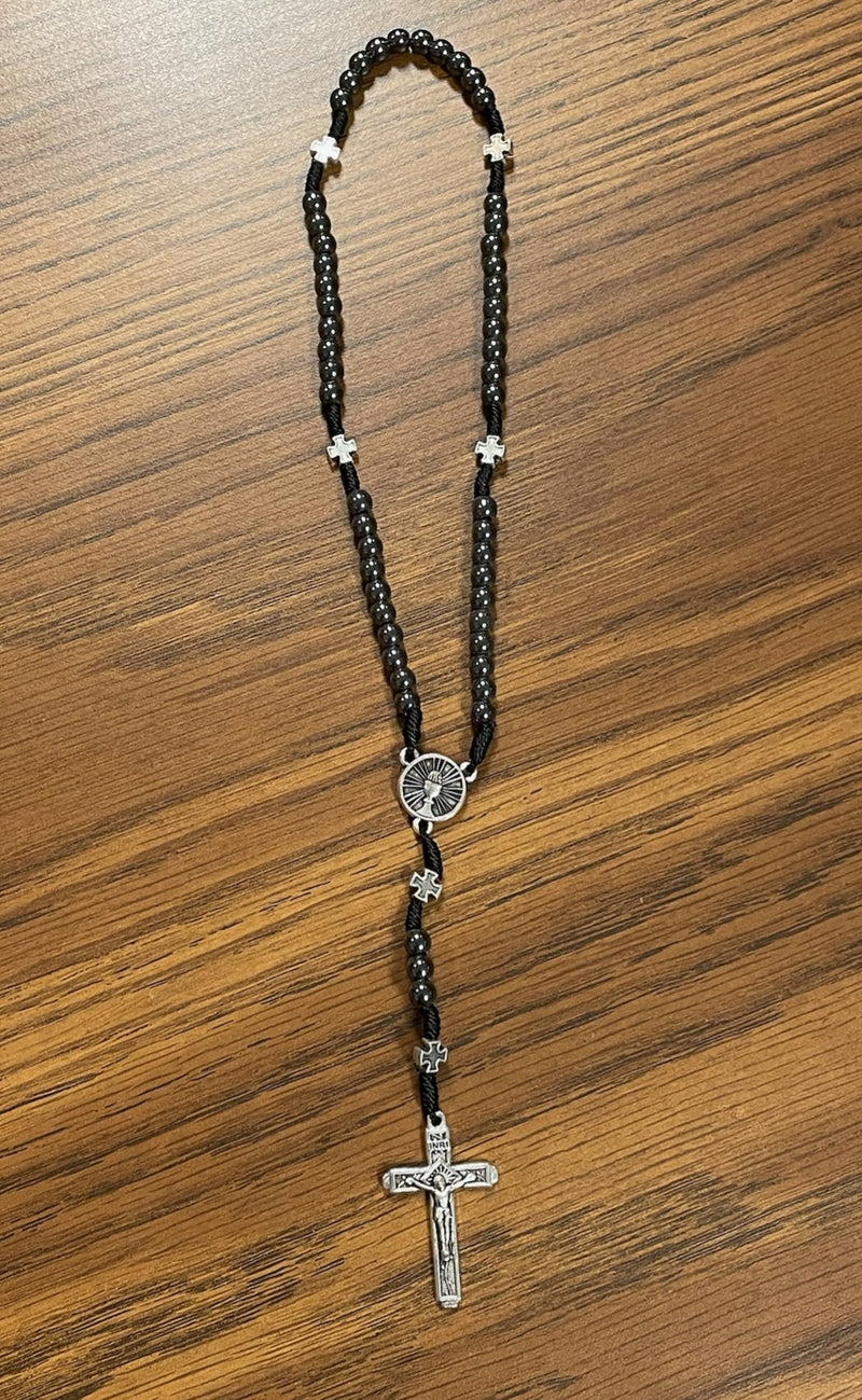 6MM HEMATITE COMM ROSARY