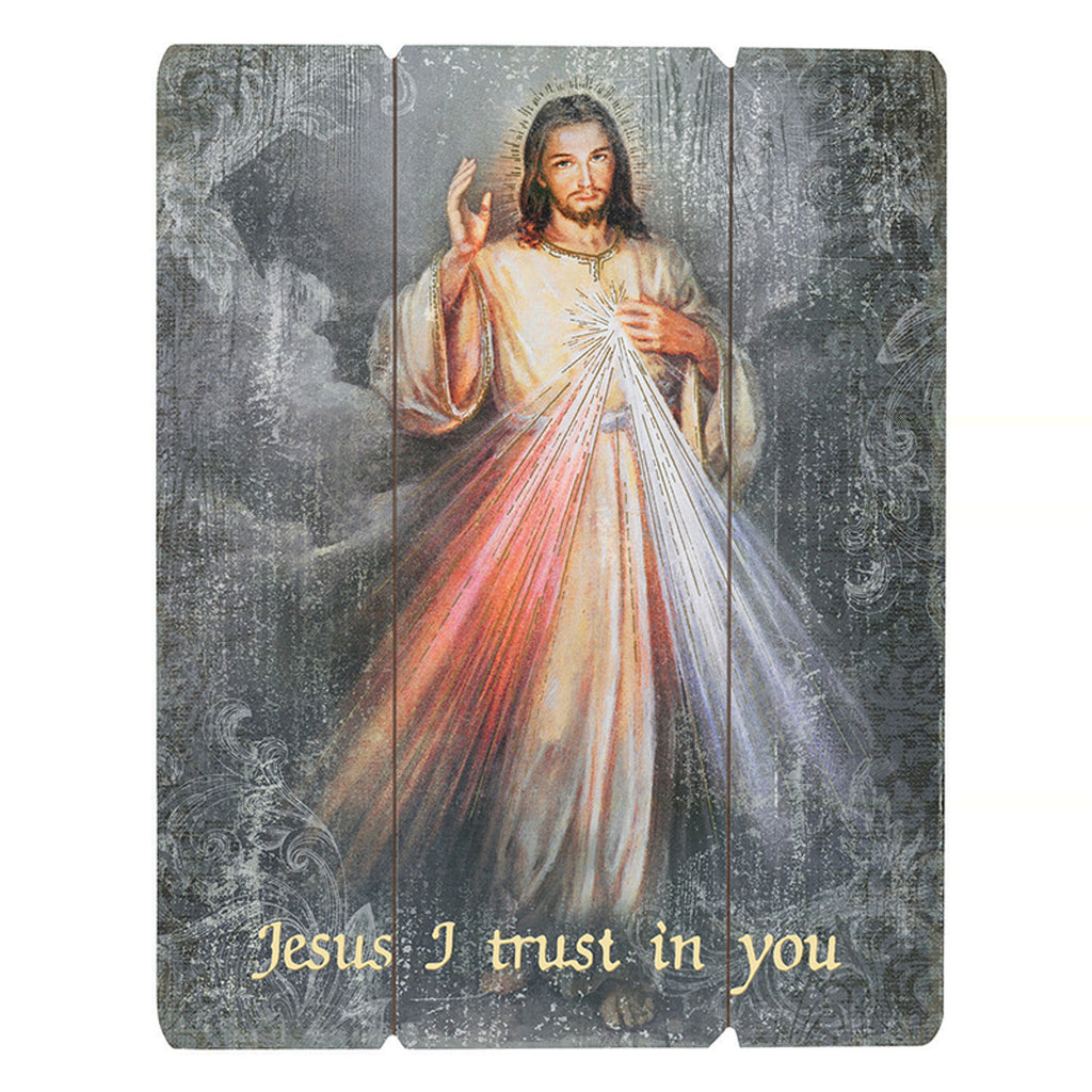 15" DIVINE MERCY PLAQUE