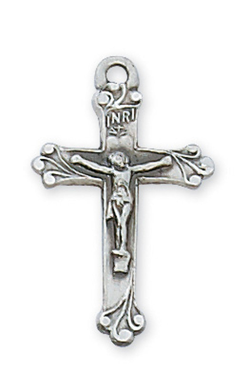 SS CRUCIFIX 16/18" CH & BX