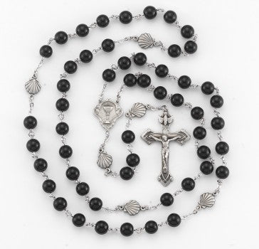 ROUND ONYX BEAD RCIA ROSARY