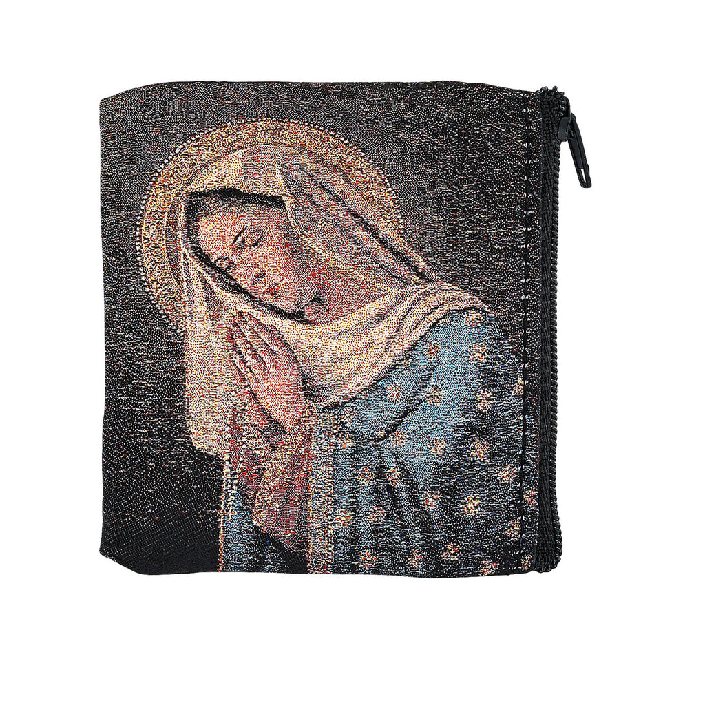 PRAYING MADONNA ROSARY POUCH