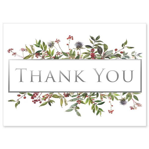 12CT CHRISTMAS THANK YOU NOTE