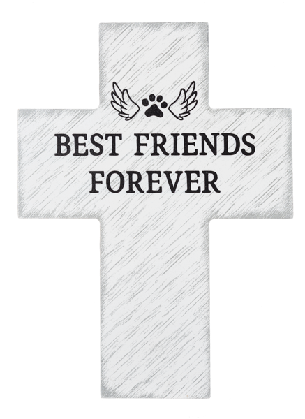 PET MEMORIAL CROSS BEST FRIEND