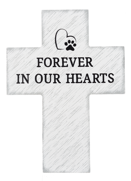 PET MEMORIAL CROSS HEARTS