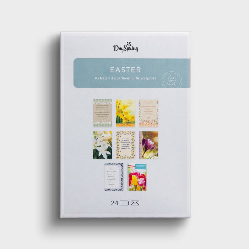 24CT FLORAL EASTER BOXED CARDS