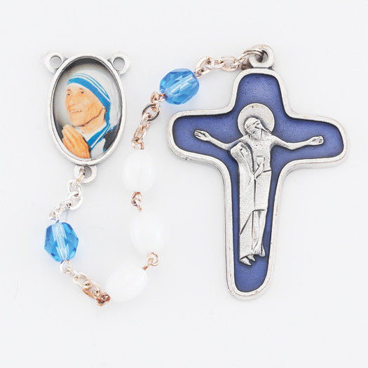 WHITE OVAL BD MOTH TERESA ROSA