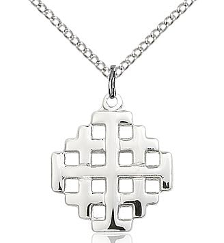 SS JERUSALEM CROSS/18"ST CH &