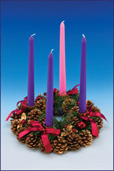 ADVENT WREATH/PINE CONE
