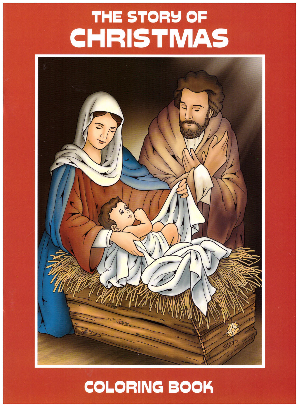 STORY OF CHRISTMAS COLORING BK