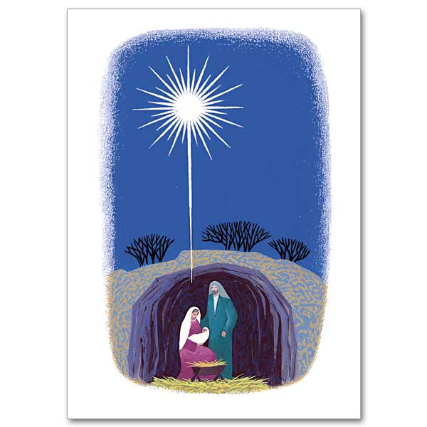 18CT NATIVITY & STAR BOXED