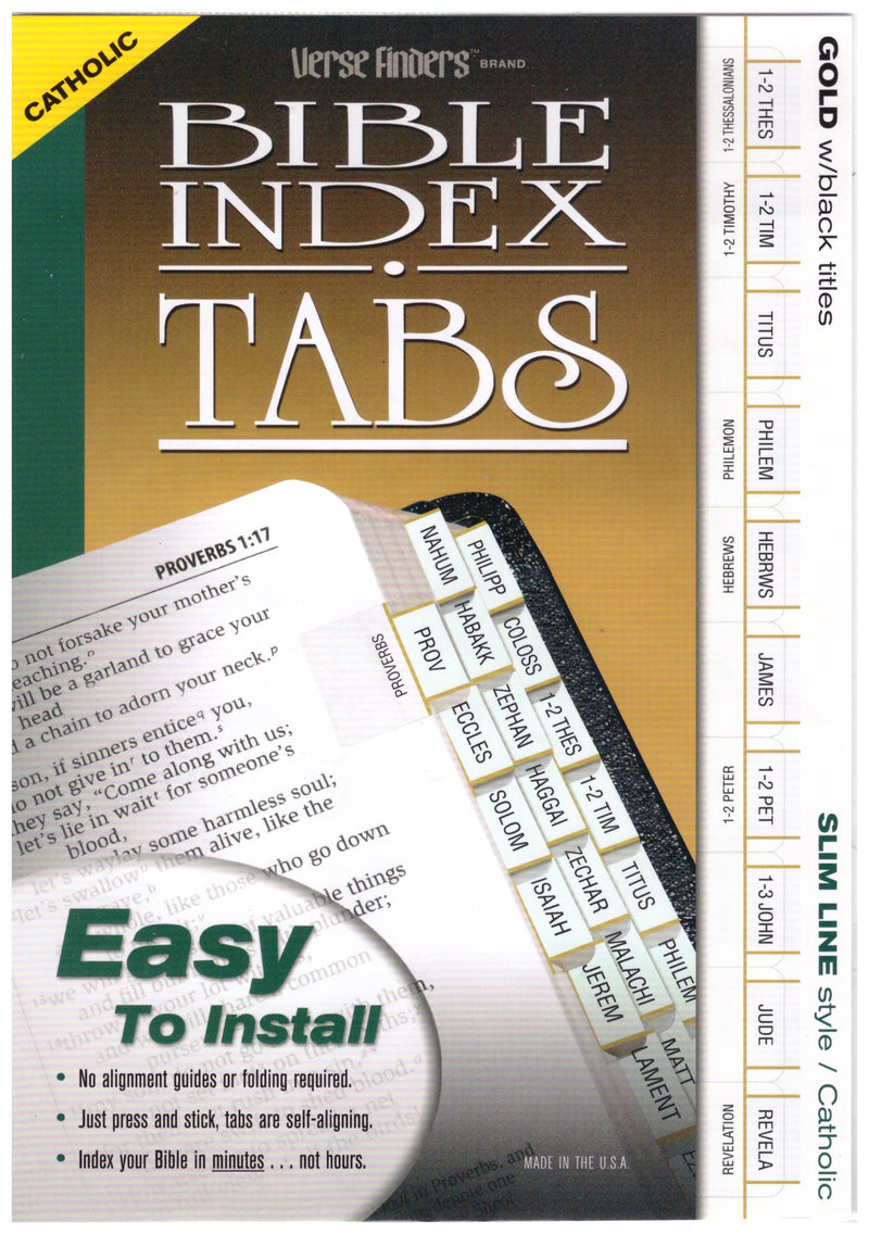 SCRIPTURE TABS CATH VERS