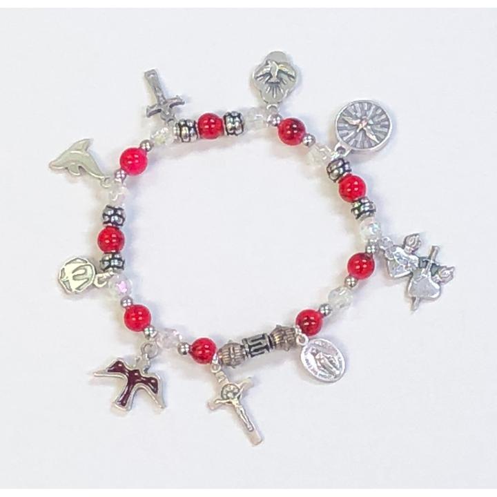 HS STRETCH BRACELET W/ CHARMS