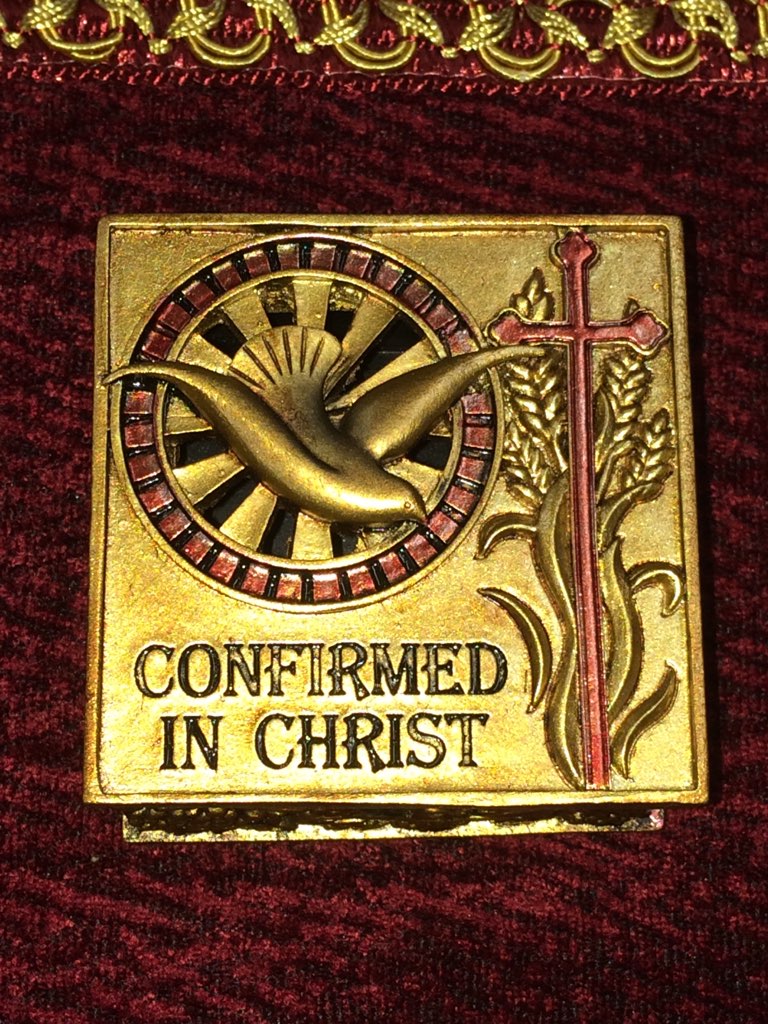 CONFIRMATION BOX BRONZE LOOK