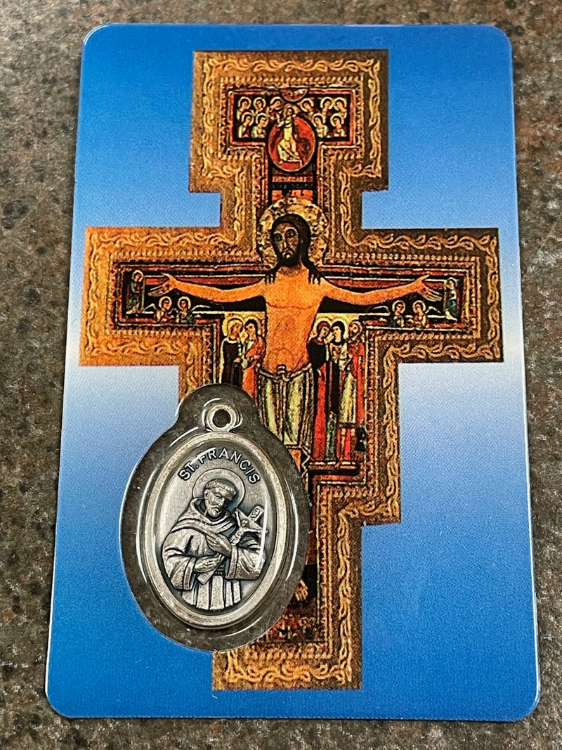 SAN DAMIANO CROSS PRAYER CARD