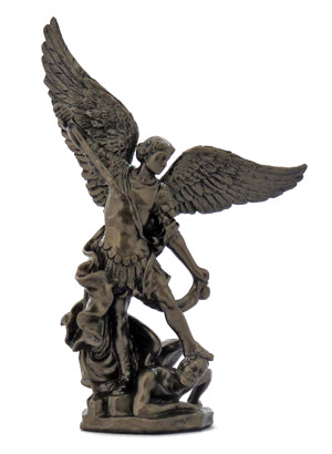 ST MICHAEL COLD CAST BRONZE 4"