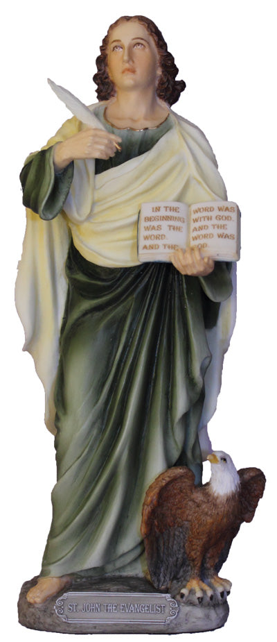 ST JOHN EVANGELIST 8" STATUE