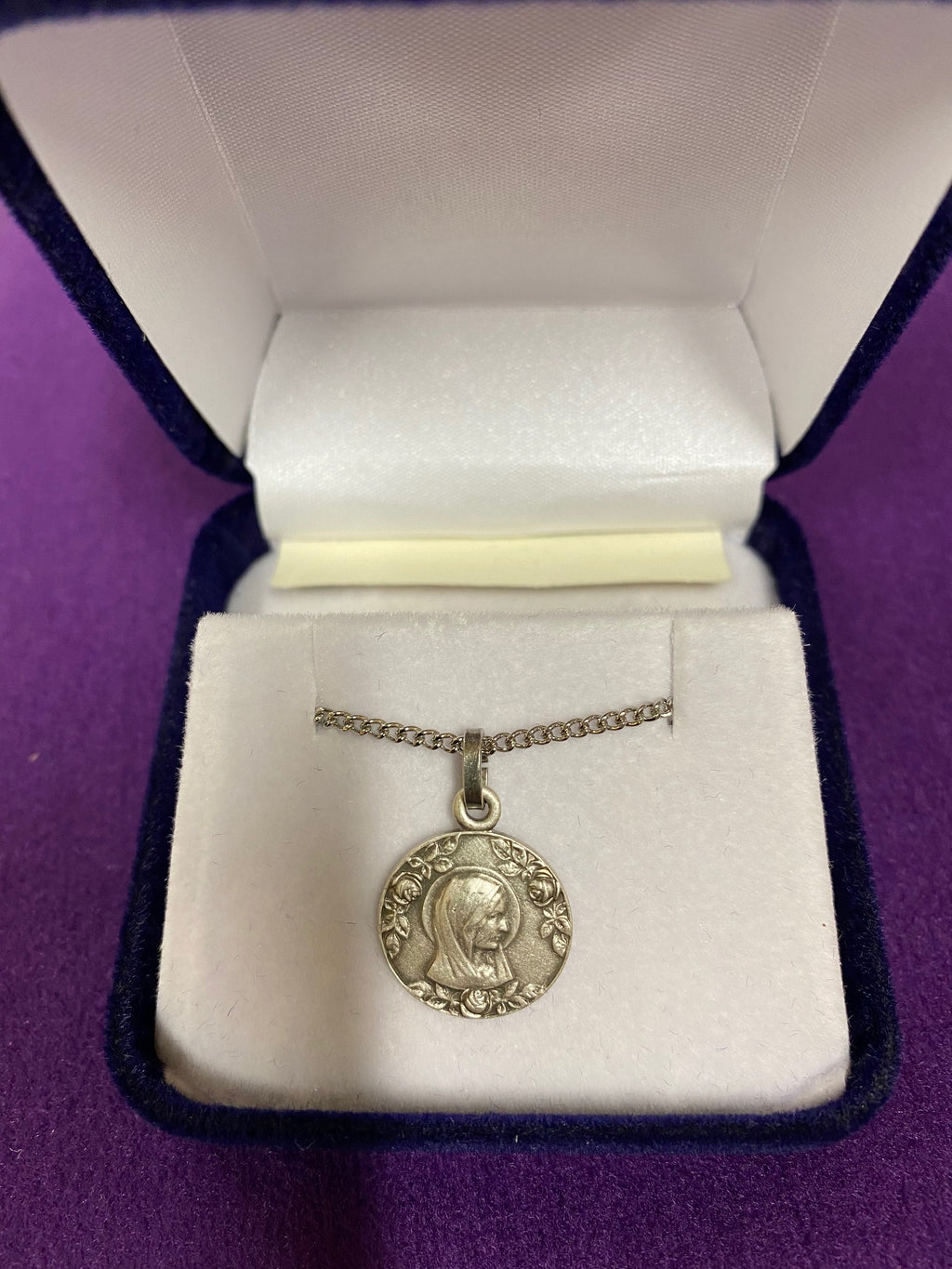 SILVER LOURDES MEDAL