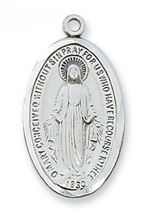 SS MIRACULOUS MEDAL OVAL 18"