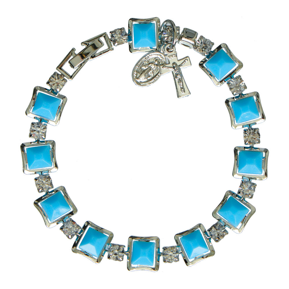 8MM TURQUOISE FORMICA BRACELET