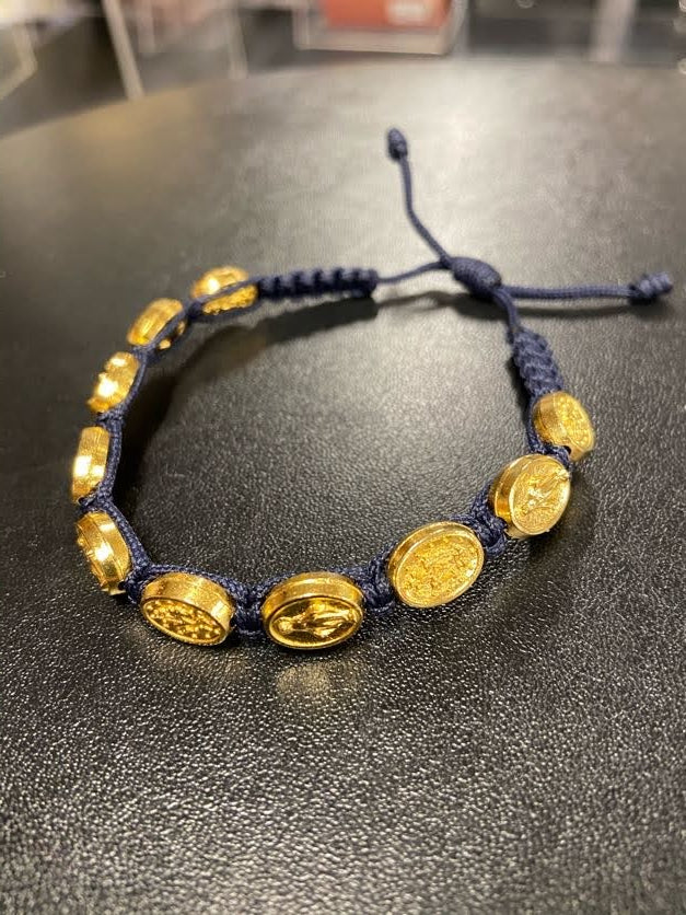 MIRACULOUS BRACELET NAVY GOLD