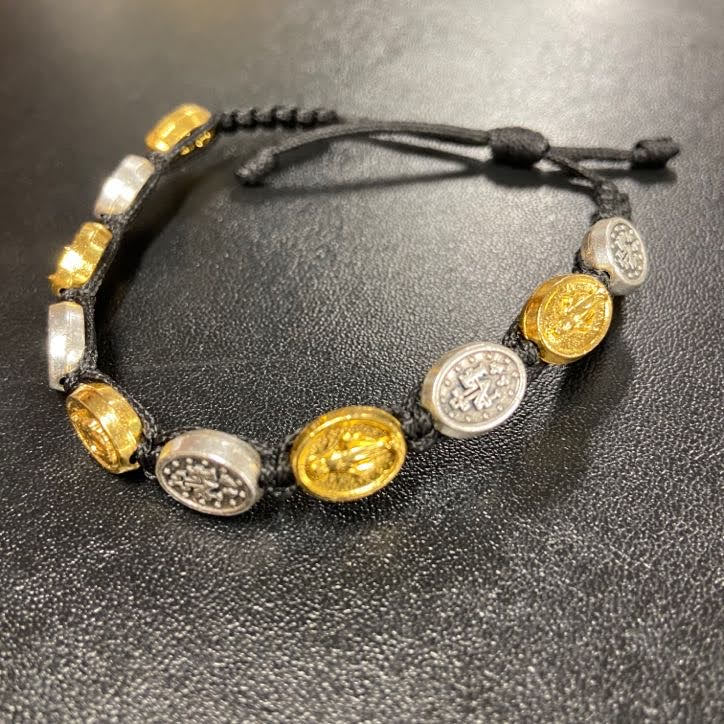 MIRACULOUS BLACK W/GOLD SILVER