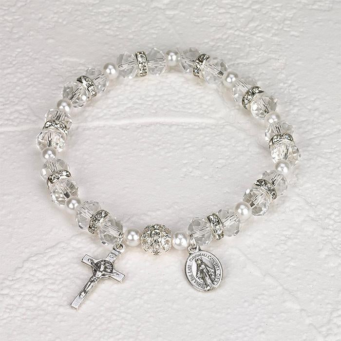ITALIAN CRYSTAL BRACELET-CLEAR