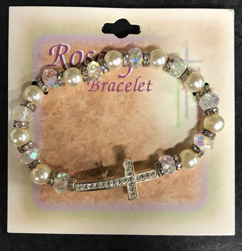 CRYSTAL GLASS BEAD BRACELET
