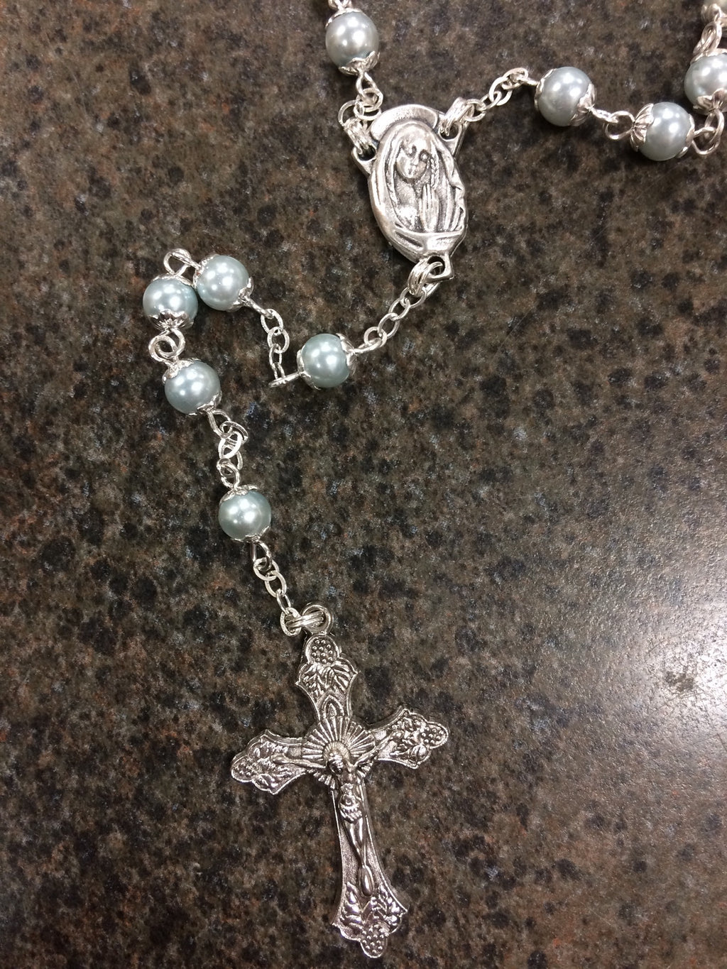 5MM CAPPED LT BL IM PEARL ROS