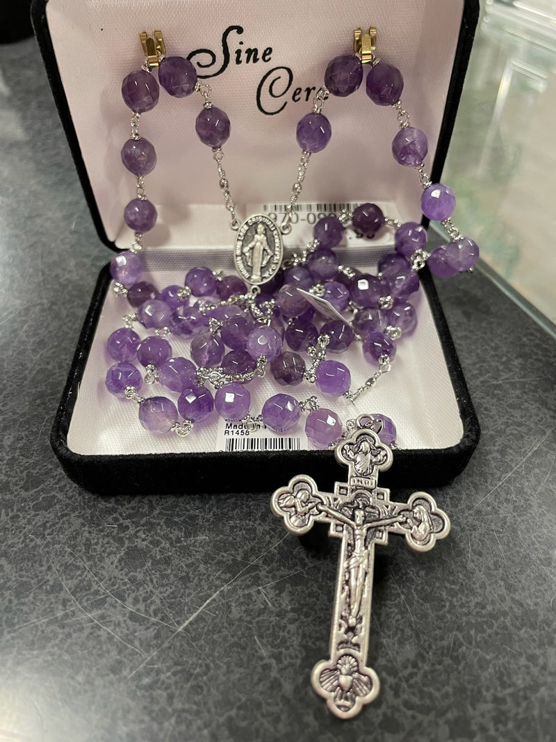 8MM AMETHYST ROSARY