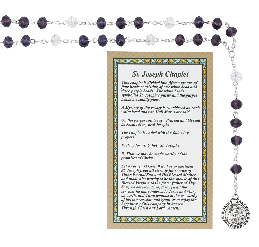 ST JOSEPH CHAPLET CARDED
