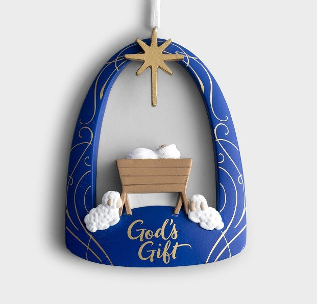 JESUS MANGER ORNAMENT