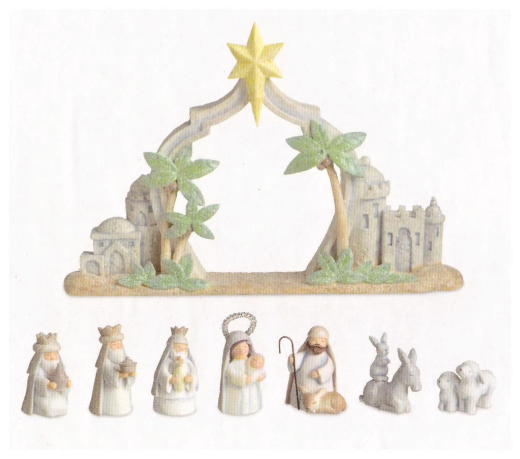 MINI NATIVITY SET 8 PIECE