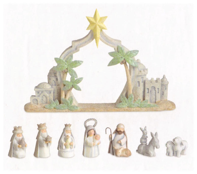 MINI NATIVITY SET 8 PIECE