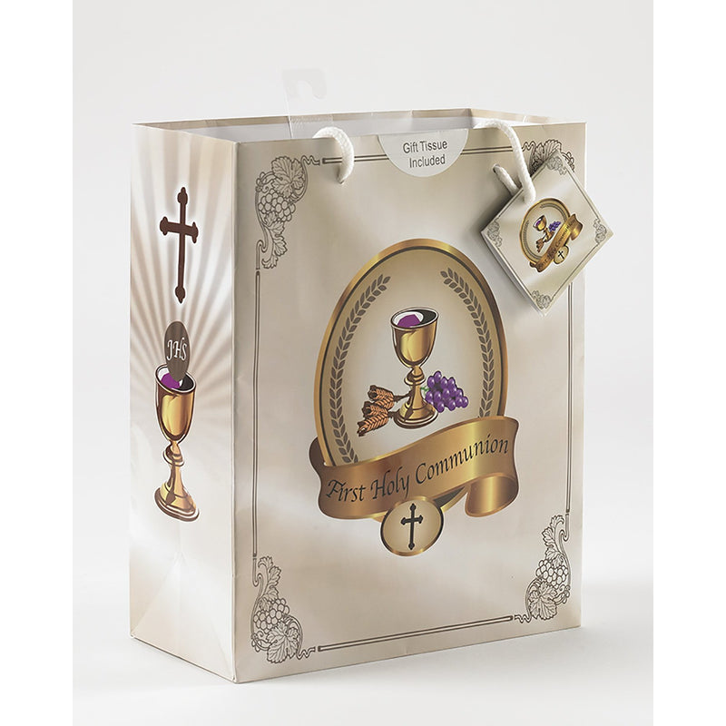 SM COMMUNION BAG W/TISSUE