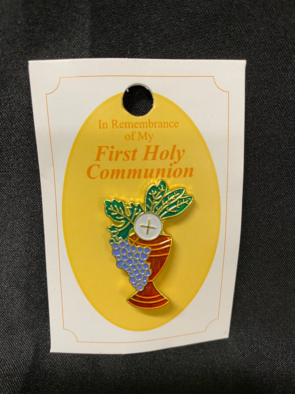 COLOR COMMUNION PIN W/ CHALICE