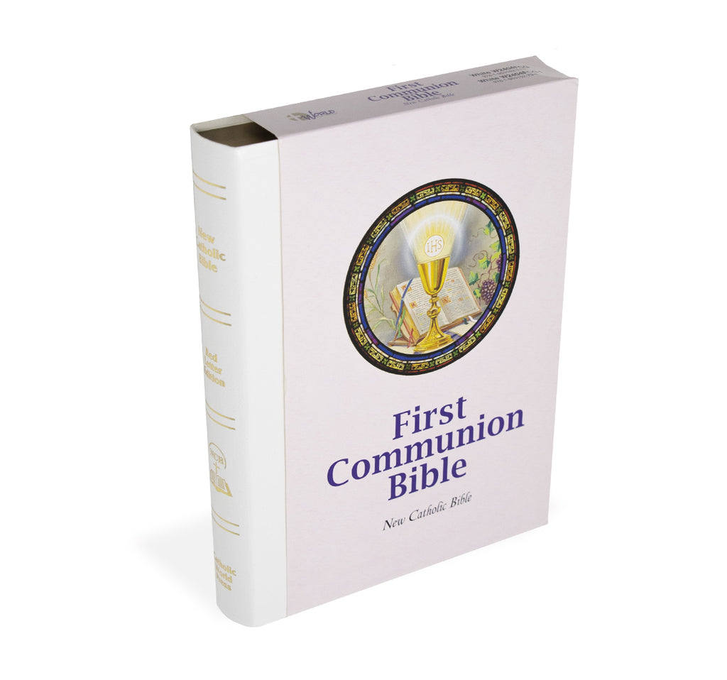 COMMUNION BIBLE WHITE INDEXED