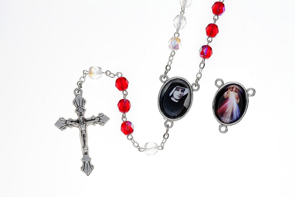 DIVINE MERCY RED/WHITE WITH