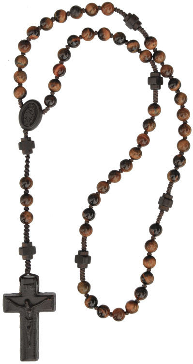 6MM TIGEREYE GEMSTONE ROSARY
