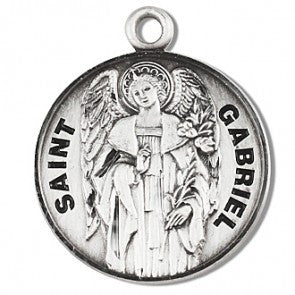 SS ST GABRIEL 20" CHAIN/BOXED