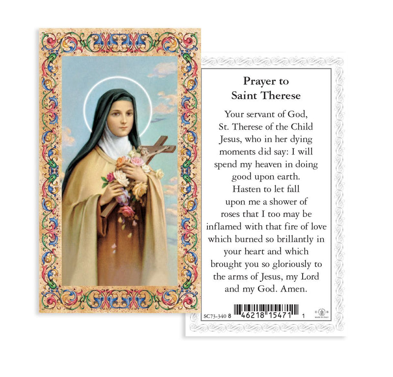 PATRON ST STATUE ST THERESE 4"