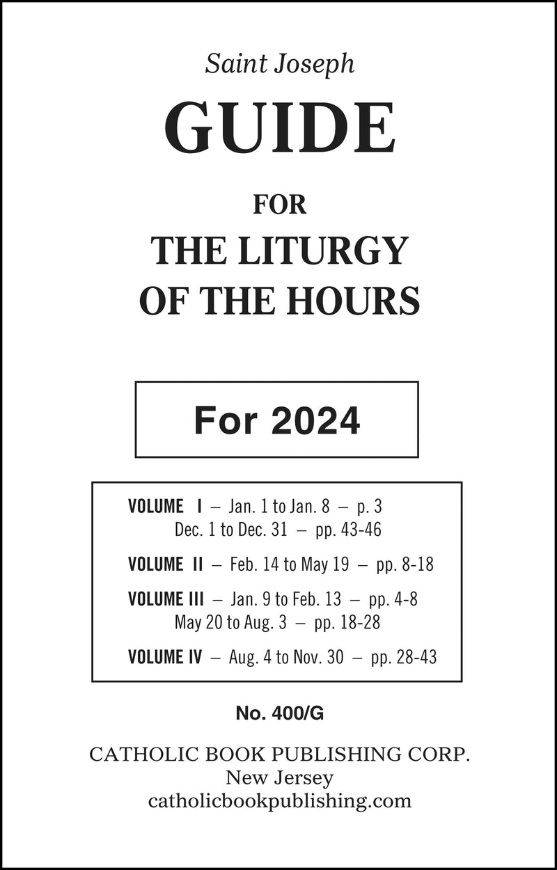 ANNUAL GUIDE LITURGY OF HOURS